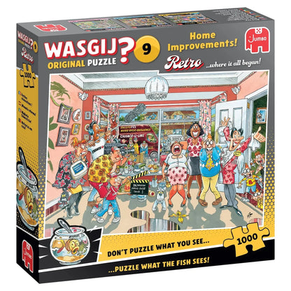 Jumbo Universalios dėlionės Wasgij Retro Original 9 - Home Improvements! 1000
