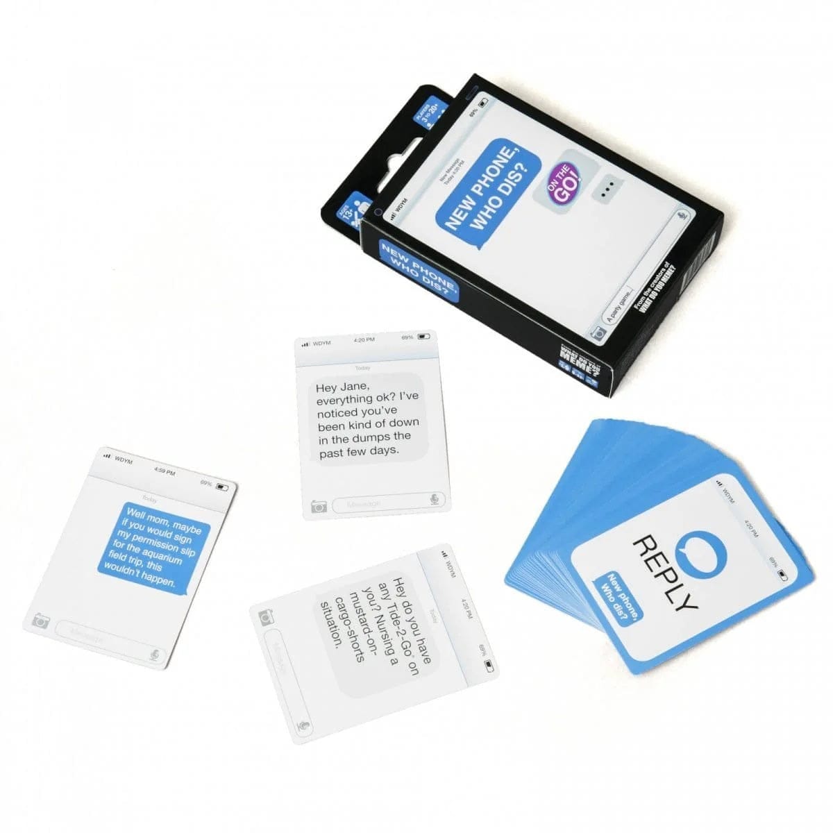 what do you meme? Stalo žaidimai New Phone Who Dis? On The Go Game Travel