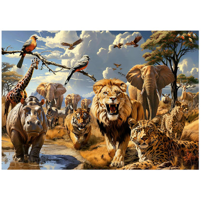 Wild Animals, 1000-Universalios dėlionės-Brain Games LT