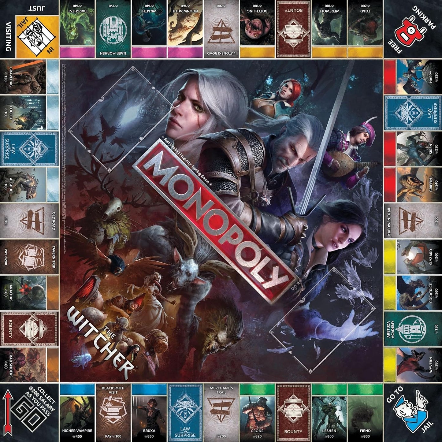 Winning Moves Games Stalo žaidimai Monopoly: The Witcher
