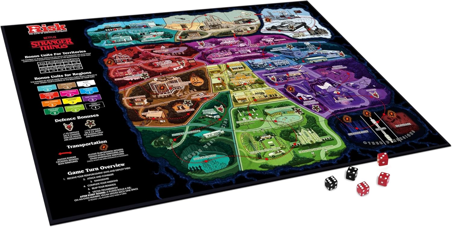 Winning Moves Games Stalo žaidimai RISK Stranger Things