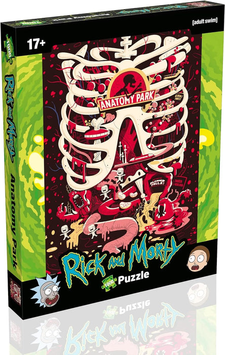 Winning Moves Games Universalios dėlionės Rick and Morty Puzzle Anatomy, 1000