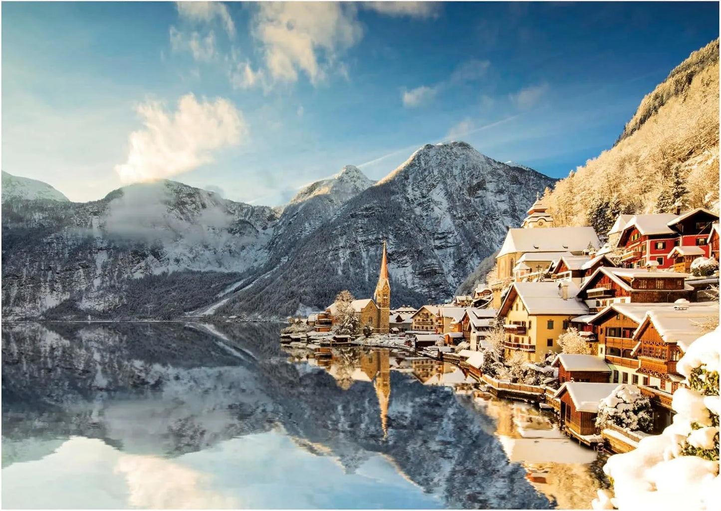 Winter at Hallstatt, 1500-Universalios dėlionės-Brain Games LT
