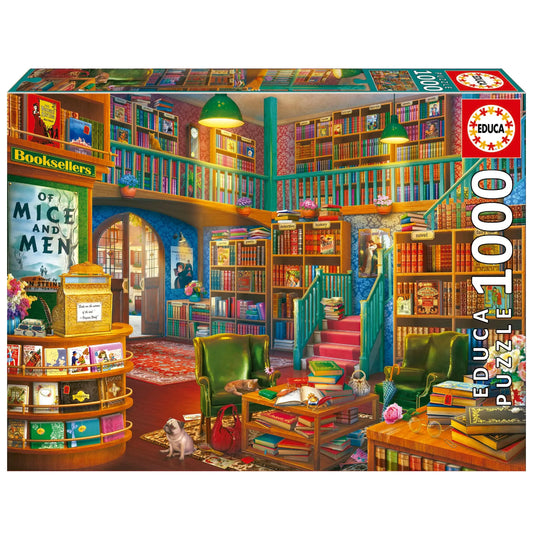 Wonderful Bookshop, 1000-Universalios dėlionės-Brain Games LT