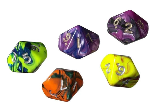 Žaidimo kauliukas D10, toxic-Kita-Brain Games LT