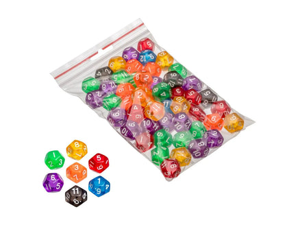 Žaidimo kauliukas D12, skaidrus-Kita-Brain Games LT