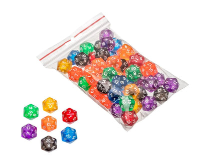 Žaidimo kauliukas D20, skaidrus-Kita-Brain Games LT