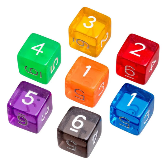 Žaidimo kauliukas D6, skaidrus-Kita-Brain Games LT