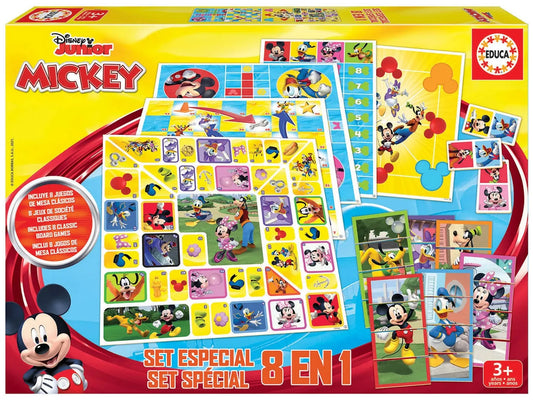 Žaidimų rinkinys 8 in 1 Mickey and Friends-Stalo žaidimai-Brain Games LT