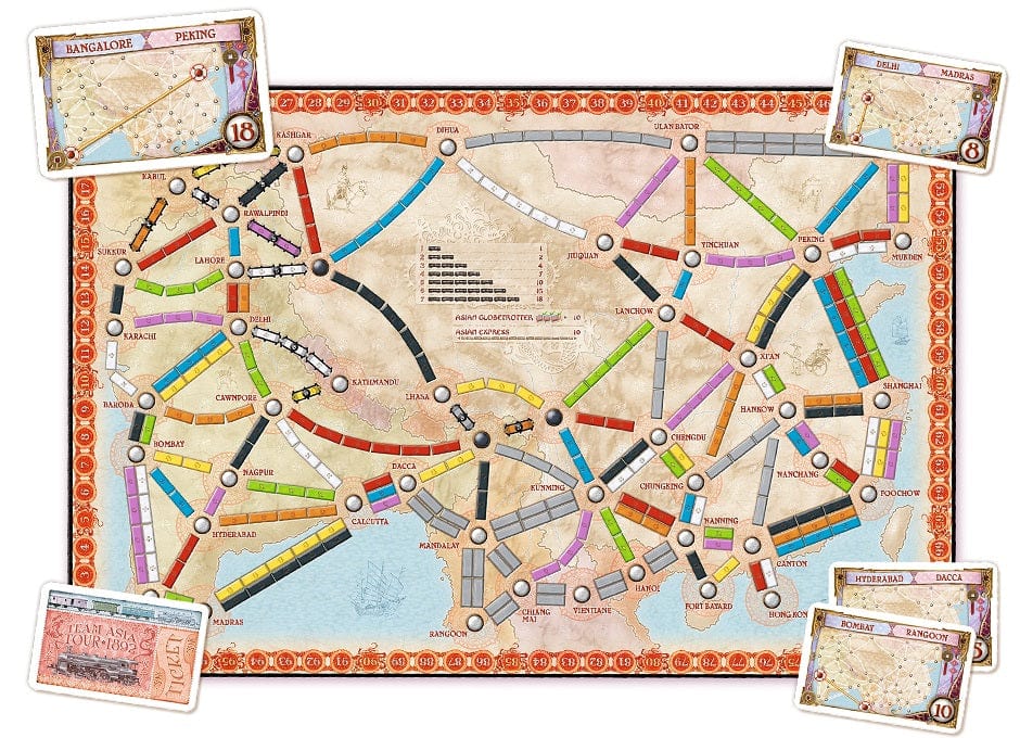 Asmodee Stalo žaidimai Ticket To Ride: Asia (papildymas)
