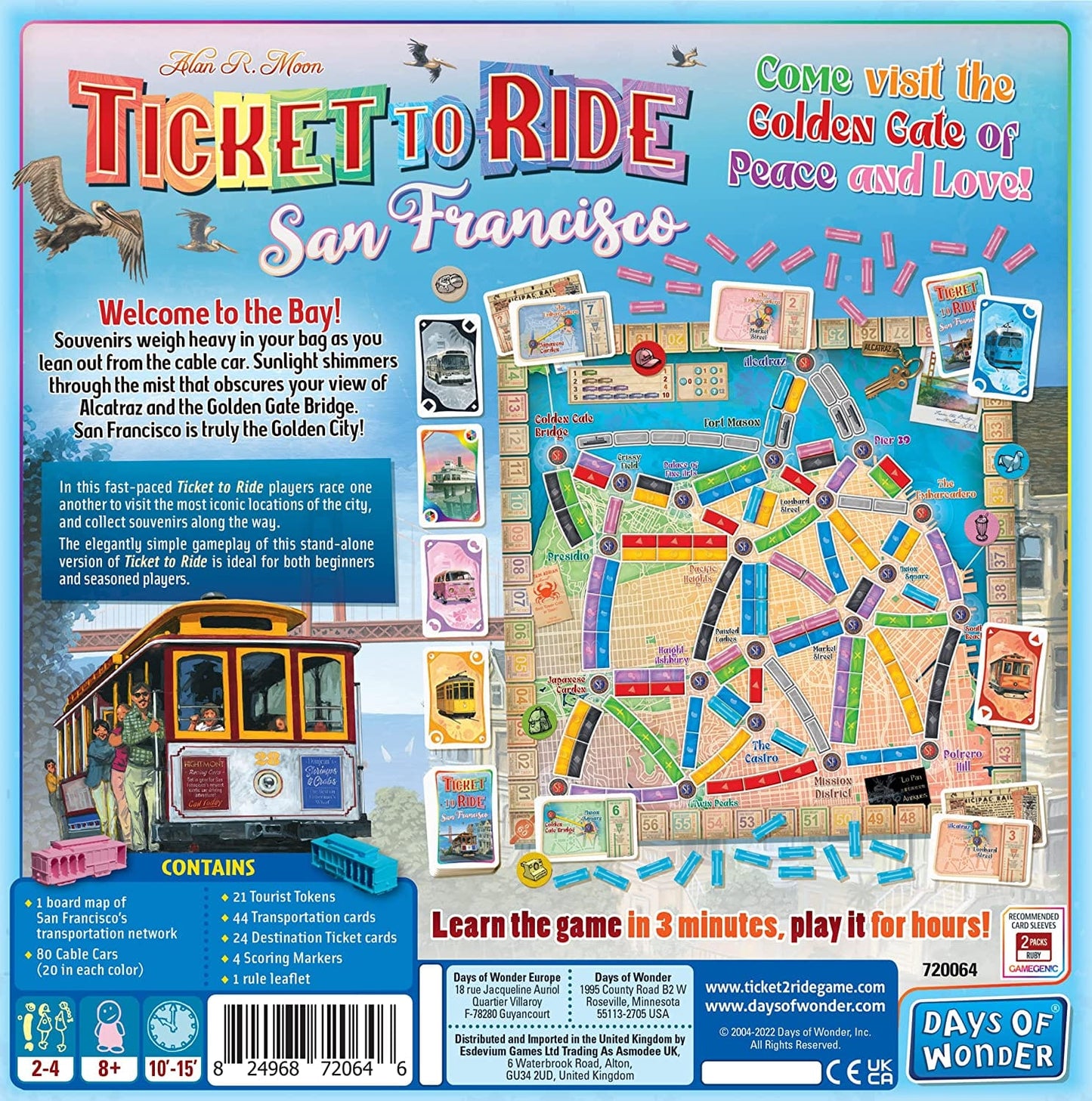 Asmodee Stalo žaidimai Ticket To Ride: San Francisco
