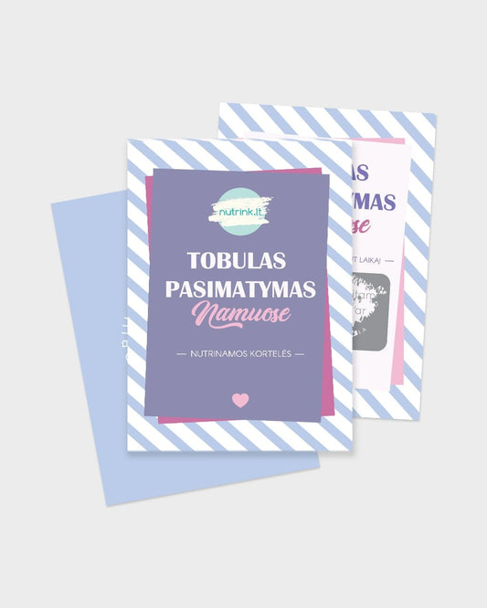 BitoPrint Stalo žaidimai Nutrinamos kortelės „Tobulas pasimatymas. Namuose“