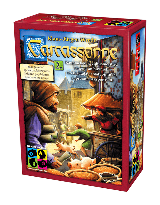 Brain Games LT Stalo žaidimai Carcassonne 2: prekiautojai ir statybininkai (Papildymas)