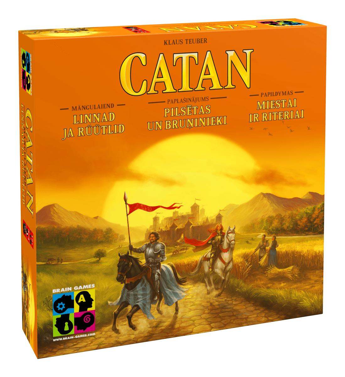 Brain Games LT Stalo žaidimai Catan: Miestai ir riteriai (Papildymas)