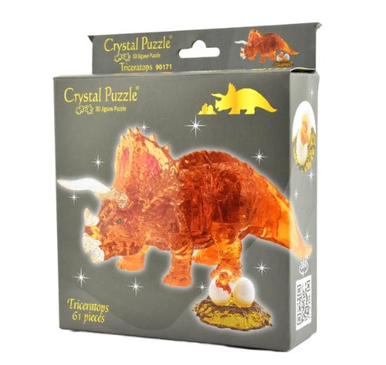 Crystal Puzzle 3D Delionės Triceratopsas