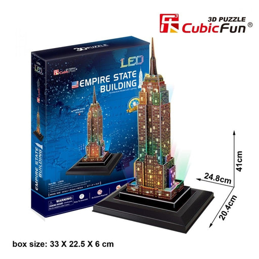 CubicFun 3D Delionės Empire State Building (LED)