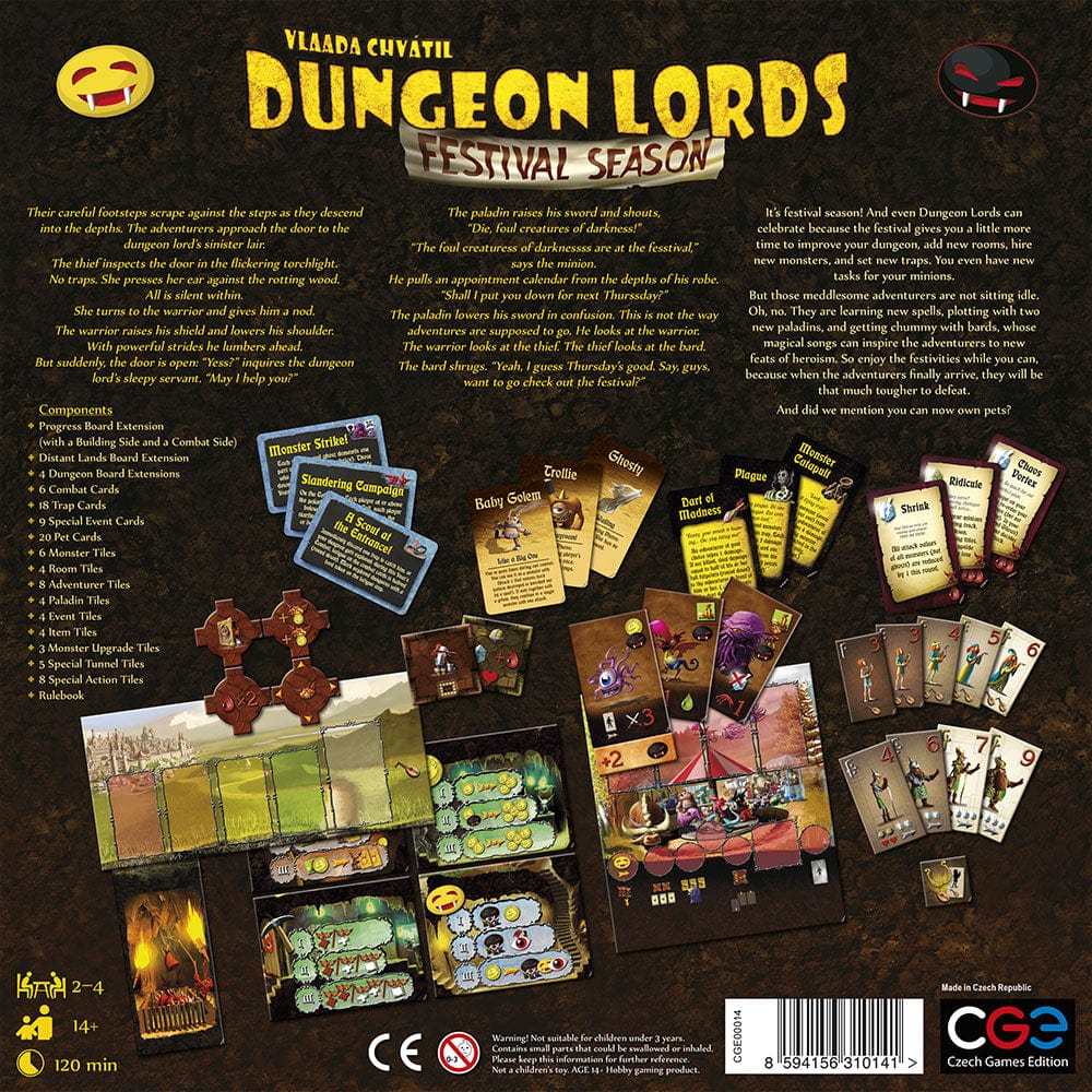 Czech Games Edition Stalo žaidimai Dungeon Lords: Festival Season (papildymas)