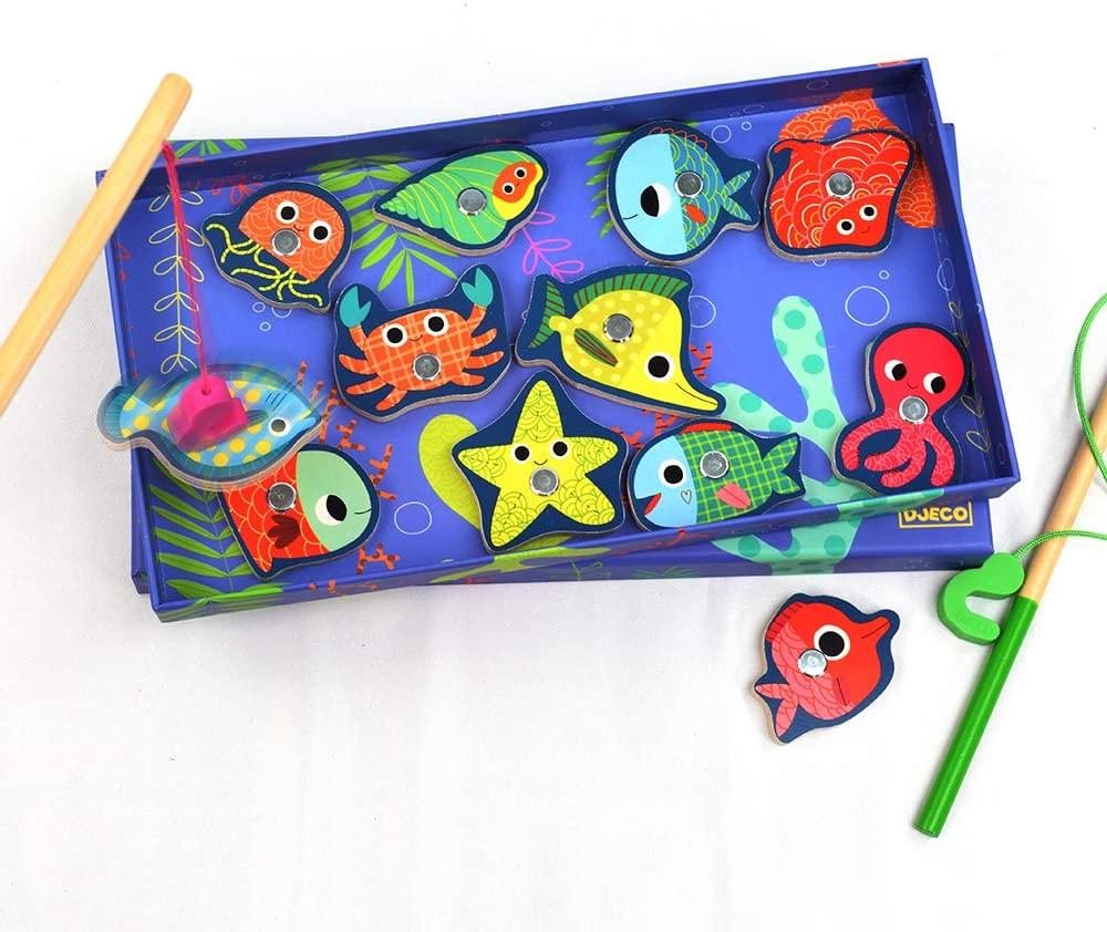 Djeco Vaikiškos dėlionės Magnetics Fishing Colour