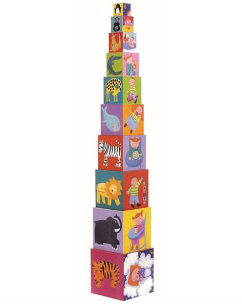 Djeco Vaikiškos dėlionės Stapelturm Funny Blocks