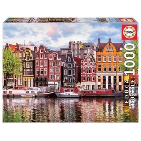 Educa Universalios dėlionės Dancing houses, Amsterdam, 1000 pcs