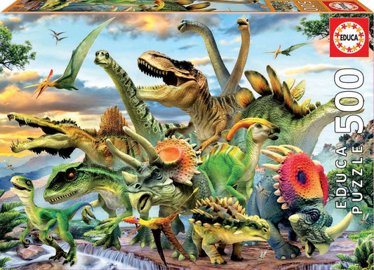 Educa Universalios dėlionės Dinosaurs, 500 pcs