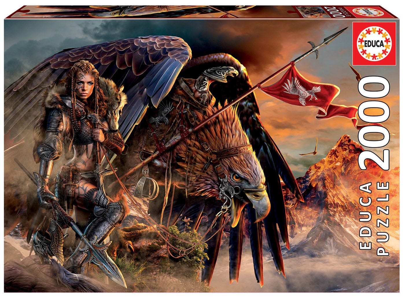 Educa Universalios dėlionės Eagle Rider, 2000