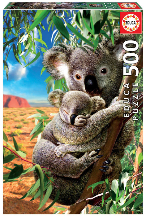 Educa Universalios dėlionės Mama Koala and baby koala, 500 pcs