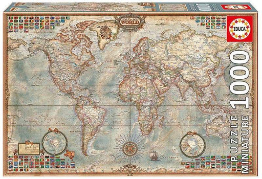 Educa Universalios dėlionės Political map of the world, 1000