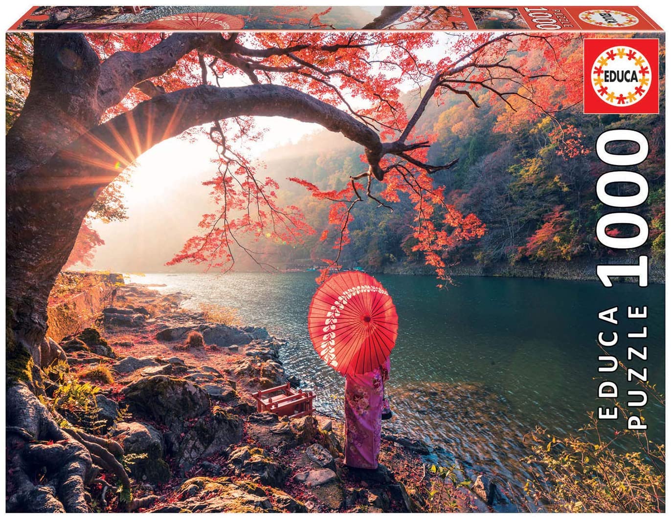 Educa Universalios dėlionės Sunrise in Katsura river, Japan, 1000 pcs