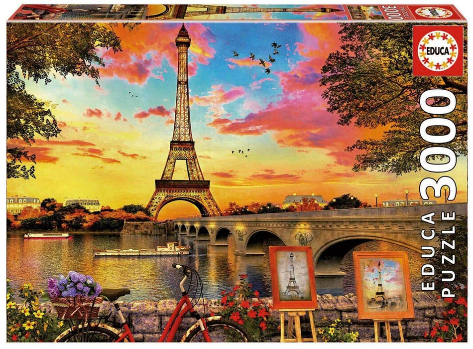 Educa Universalios dėlionės Sunset in Paris, 3000 pcs