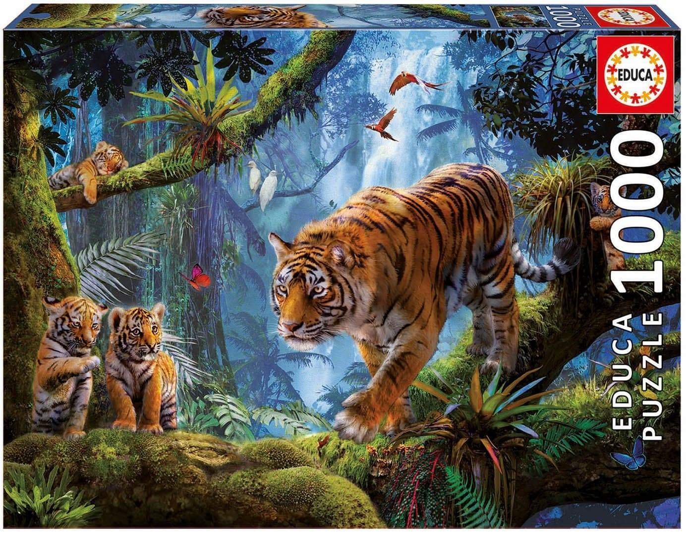 Educa Universalios dėlionės Tigers in the tree, 1000