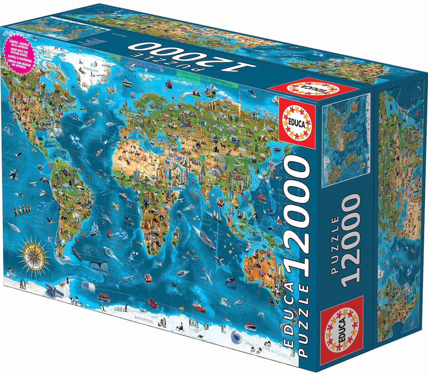 Educa Universalios dėlionės Wonders of the World, 12000 pcs