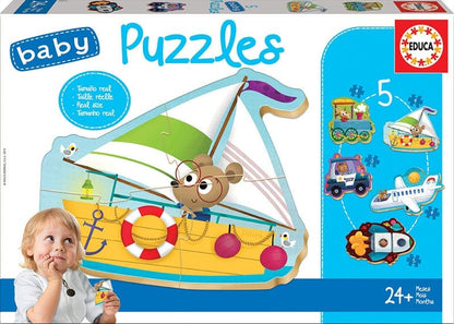 Educa Vaikiškos dėlionės Baby puzzle Vehicles II
