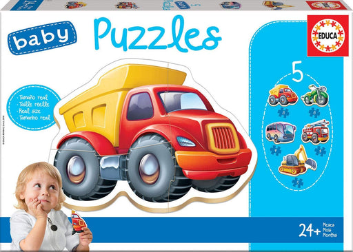 Educa Vaikiškos dėlionės Baby Puzzles Vehicles 24m
