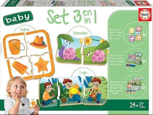 Educa Vaikiškos dėlionės BABY SET 3 IN 1