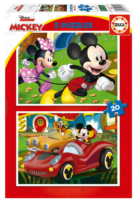 Educa Vaikiškos dėlionės Mickey Mouse Fun House, 2 x 20