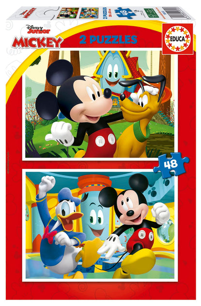 Educa Vaikiškos dėlionės Mickey Mouse Fun House, 2 x 48