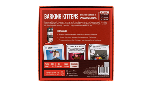 English Stalo žaidimai Barking Kittens (papildymas)