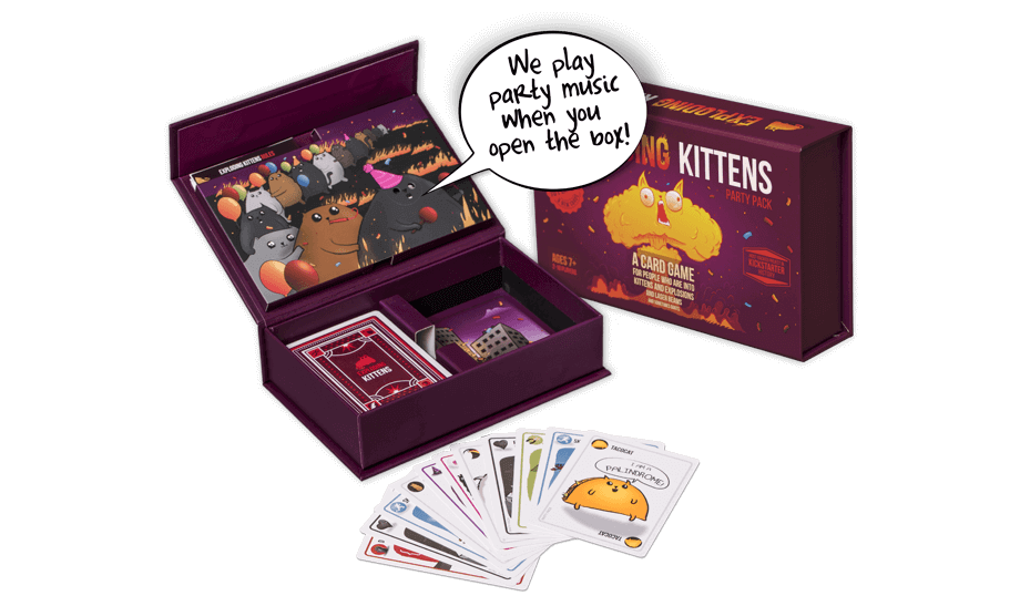 English Stalo žaidimai Exploding Kittens: Party Pack