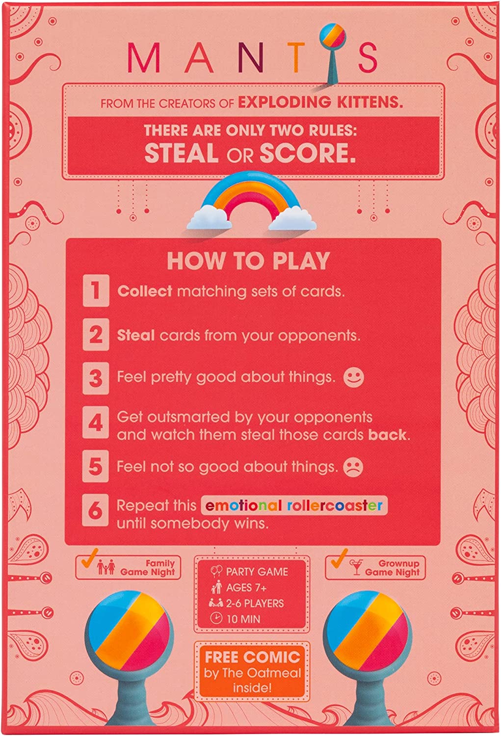 Exploding Kittens Stalo žaidimai Mantis