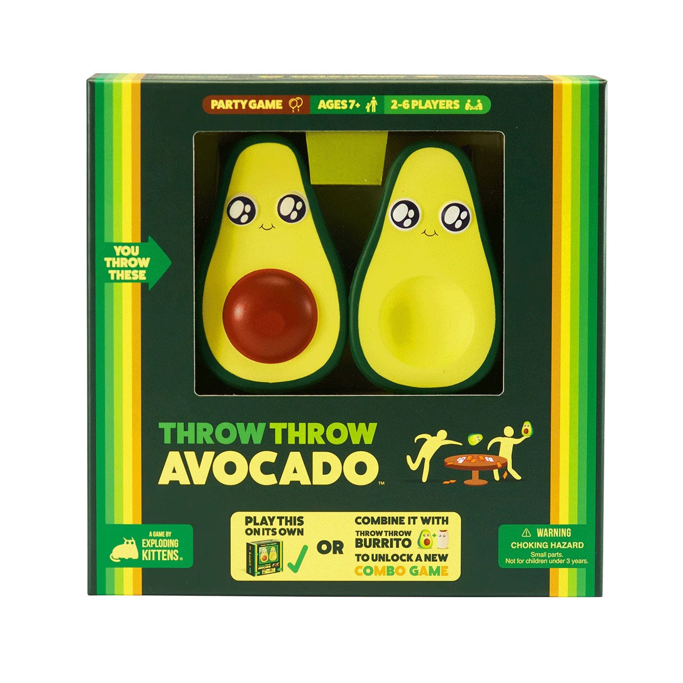 Exploding Kittens Stalo žaidimai Throw Throw Avocado