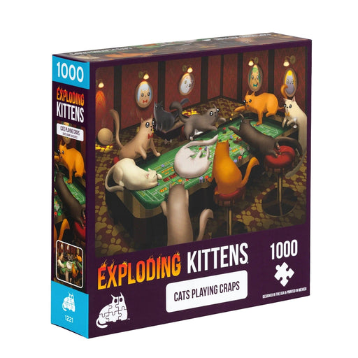 Exploding Kittens Universalios dėlionės Cats playing craps, 1000