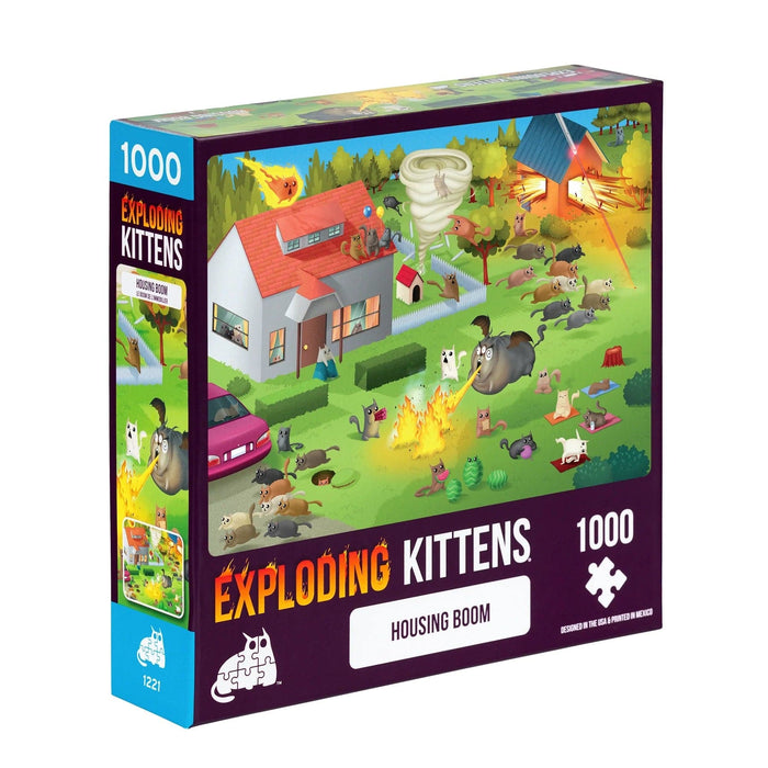 Exploding Kittens Universalios dėlionės Housing Boom puzzle, 1000