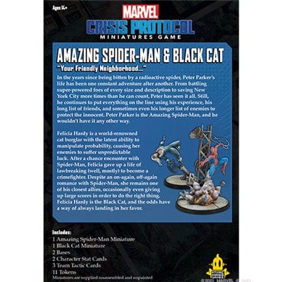 Fantasy Flight Stalo žaidimai Marvel: Crisis Protocol – Amazing Spider-Man & Black Cat (papildymas)