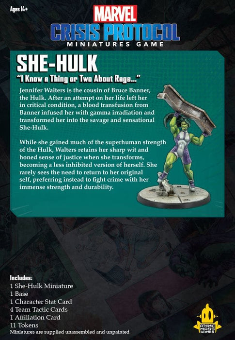 Fantasy Flight Stalo žaidimai Marvel: Crisis Protocol – She-Hulk (papildymas)