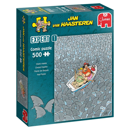 Jumbo Universalios dėlionės Shark Mania, 500