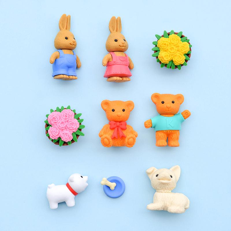 LaQ Kita IWAKO trintukų- dėlionių rinkinys "Animal Park" ER-BRI061