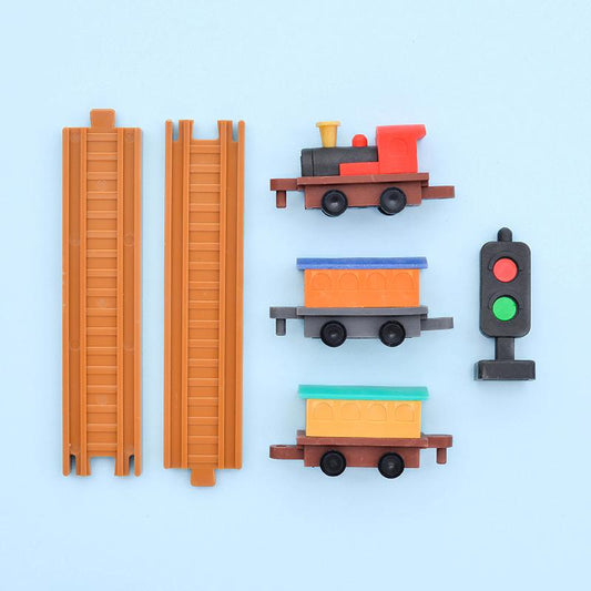 LaQ Kita IWAKO trintukų- dėlionių rinkinys "Locomotive Set" ER-BRI056