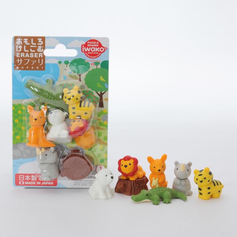 LaQ Kita IWAKO trintukų- dėlionių rinkinys "Safari" ER-BRI025