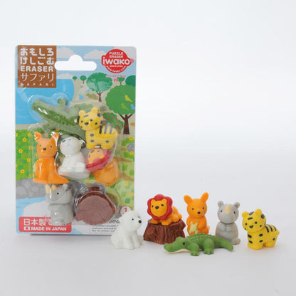 LaQ Kita IWAKO trintukų- dėlionių rinkinys "Safari" ER-BRI025